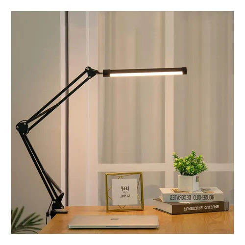 LÁMPARA LED DE ECRITORIO PLEGABLE CON MORSA - USB - LUZ CÁLIDA Y FRÍA - DIMERIZABLE -  MODELO VEL-81012/LED-83044 -  MARCA  TIME