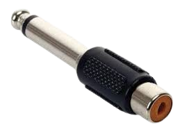 ADAPTADOR RCA HEMBRA A MACHO 6.5" MONO