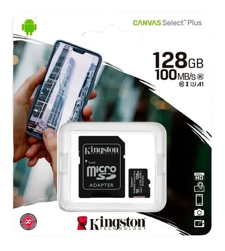 MEMORIA KINGSTON MICRO SD 128 GB CLASE 10 CANVAS SELECT