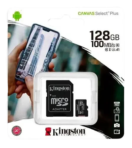 MEMORIA KINGSTON MICRO SD 128 GB CLASE 10 CANVAS SELECT