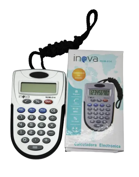CALCULADORA INOVA NUM-014 CON CORDÓN