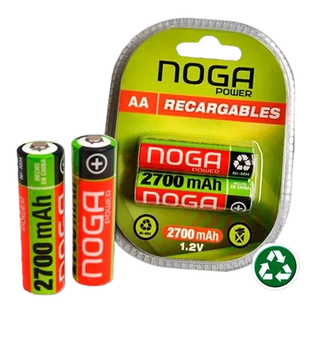 PILAS RECARGABLES NOGA AA - 2900 MAH - 1.2V
