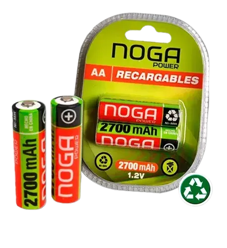 PILAS RECARGABLES NOGA AA - 2900 MAH - 1.2V