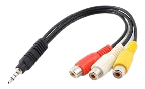 ADAPTADOR JACK 3.5 A 3 RCA HEMBRA AUDIO VIDEO