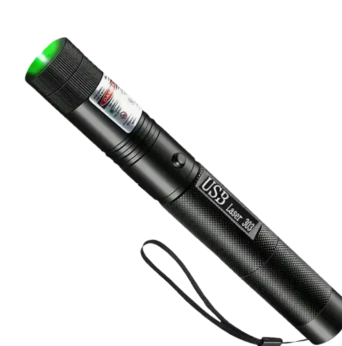 PUNTERO LASER RECARGABLE VERDE 303 ALTA POTENCIA – PROFESIONAL - CON LLAVE DE SEGURIDAD