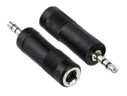 ADAPTADOR PLUG HEMBRA 6.5 A 3.5 MACHO STEREO
