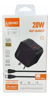 CARGADOR LDNIO 20W TIPO  A LIGHTNING (IPHONE) - TURBO