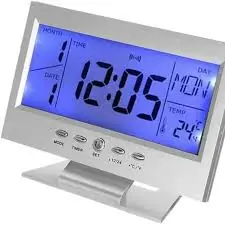 RELOJ DIGITAL CON BACKLIGHT DS-8082 - ALARMA / TEMPERATURA / CALENDARIO / HORA MUNDIAL