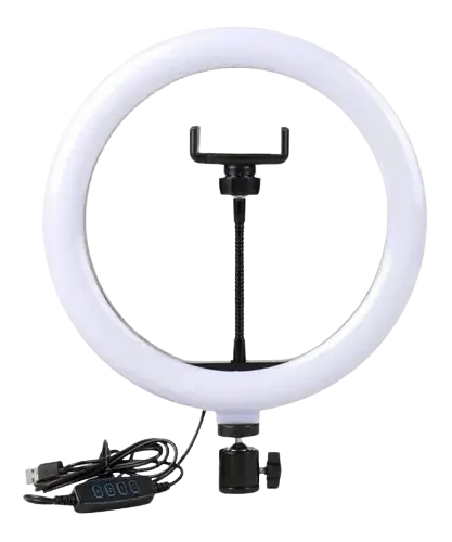 ARO DE LUZ LED 10" - LUZ BLANCA - 3 TEMPERATURAS