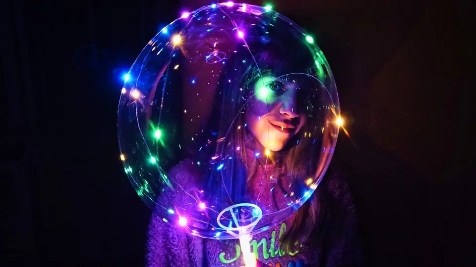 GLOBO BURBUJA LED RGB