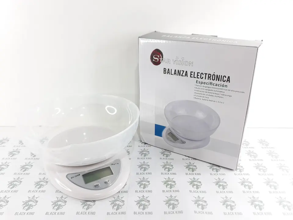 BALANZA DIGITAL DE COCINA CON BOWL STAR VISION 5KG.