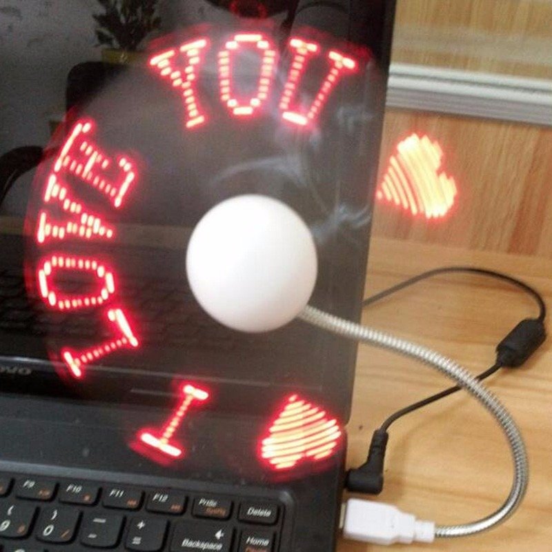 VENTILADOR USB PROGRAMABLE LED