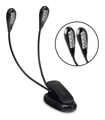 LÁMPARA LUZ LED PARQUER DOLE BRAZO PARA ATRIL CON CLIP