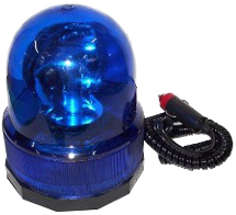 BALIZA ROTATIVA MAGNÉTICA AZUL 12V