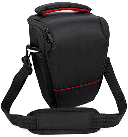 FUNDA PREMIUM PARA CÁMARAS REFLEX Y SEMI REFLEX CON CORREA Y BOLSILLO