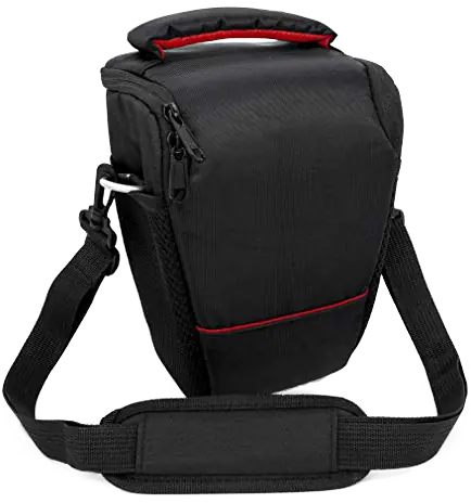 FUNDA PREMIUM PARA CÁMARAS REFLEX Y SEMI REFLEX CON CORREA Y BOLSILLO