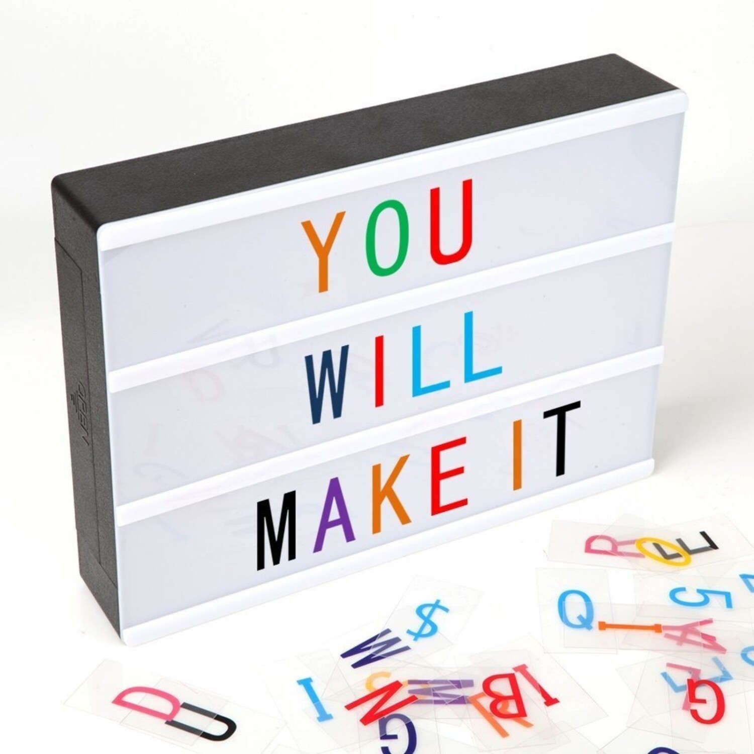CARTEL LIGHT BOX A4 - LETRAS COLOR