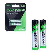PILAS RECARGABLES NOGA AAA - 1100 MAH - 1.2V  - BLISTER X 2 UNIDADES