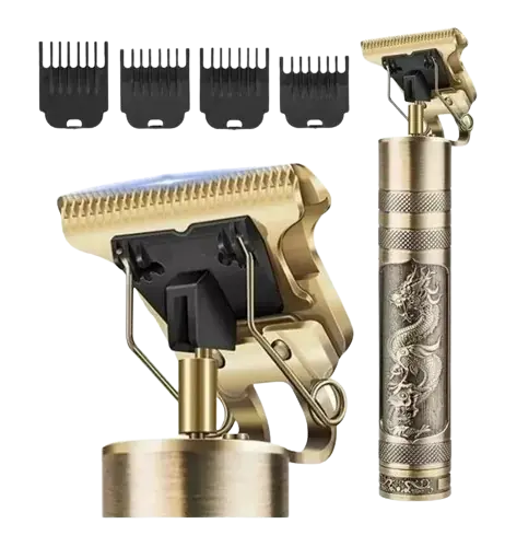 Corta Patilla Barba Pelo Vintage Recargable PROFESIONAL T9 EDICIÓN DRAGÓN