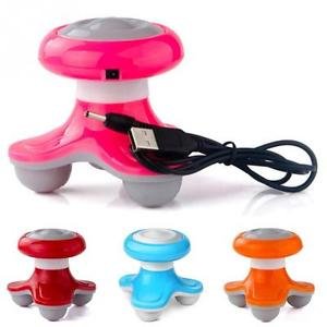 MINI MASAJEADOR VIBRATORIO USB Y A PILAS