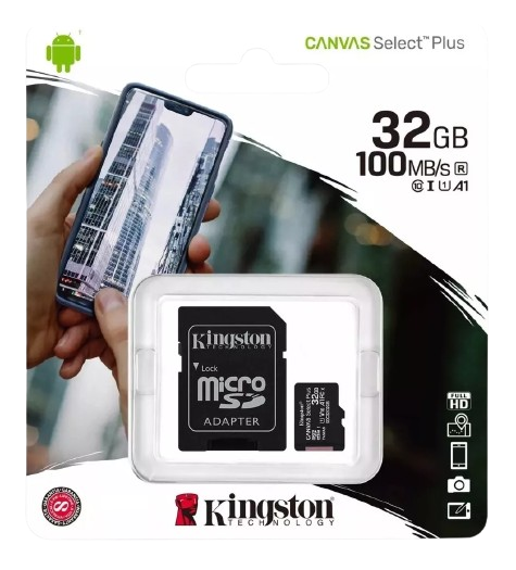 MEMORIA KINGSTON MICRO SD 32 GB CLASE 10 CANVAS SELECT