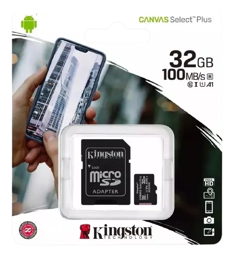 MEMORIA KINGSTON MICRO SD 32 GB CLASE 10 CANVAS SELECT