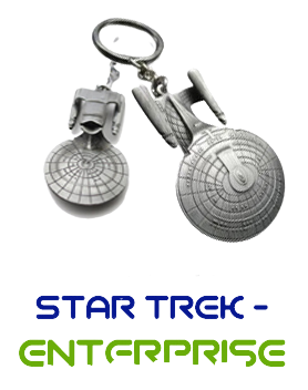 LLAVERO DE ACERO CON LICENCIA - STAR TREK ENTERPRISSE