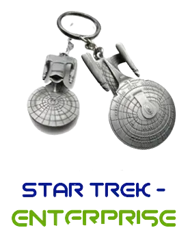 LLAVERO DE ACERO CON LICENCIA - STAR TREK ENTERPRISSE