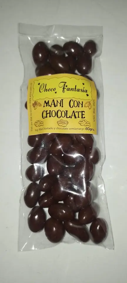 Maní con chocolate x 60 grs x 12u