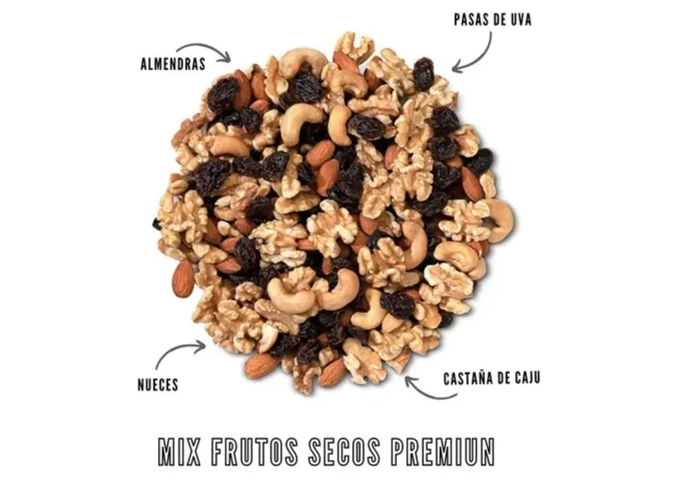 MIX FRUTOS SECOS PREMIUM x 60grs x 12u
