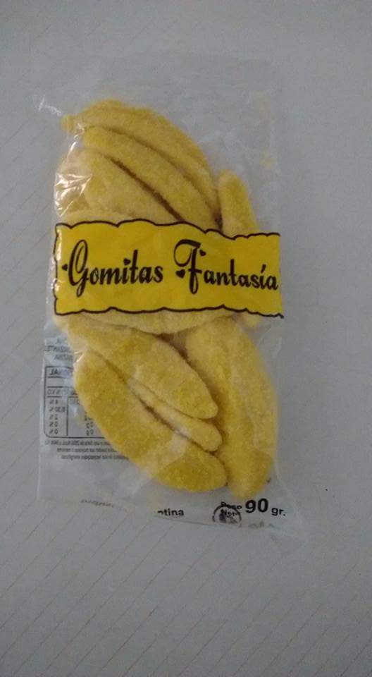 gomitas fantasia bananitas x 12u x 90 grs
