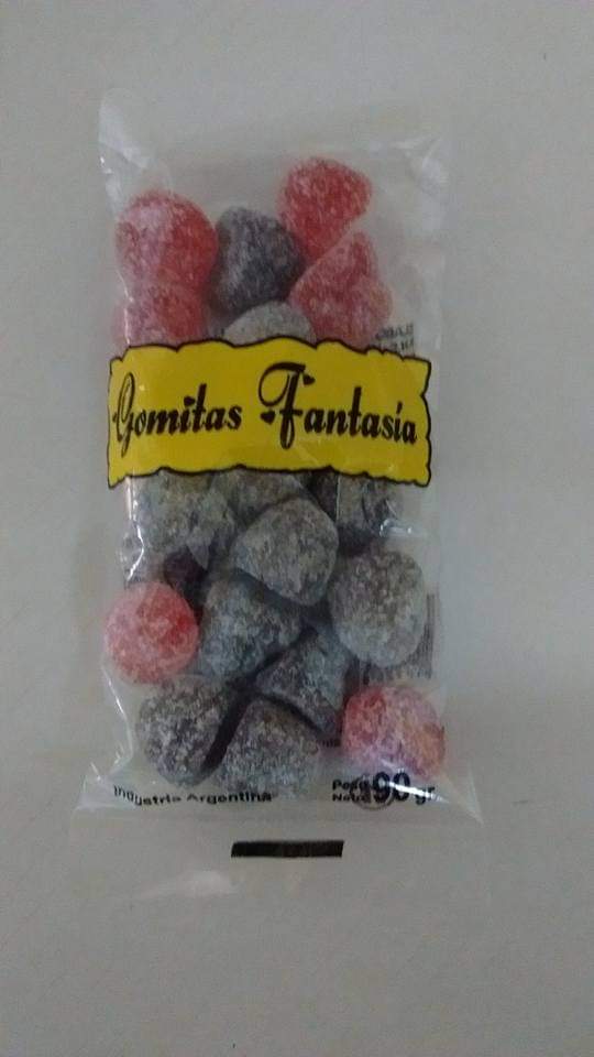 Gomitas fantasia mora c/ frutilla x 12u x 90 grs