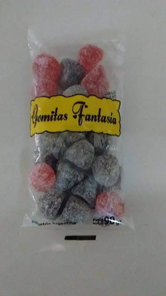 Gomitas fantasia mora c/ frutilla x 12u x 90 grs