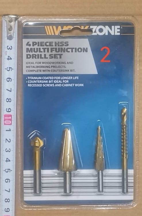 MECHA CONICA ESCALONADA AVELLANADORA SET X 4 PCS (U800)