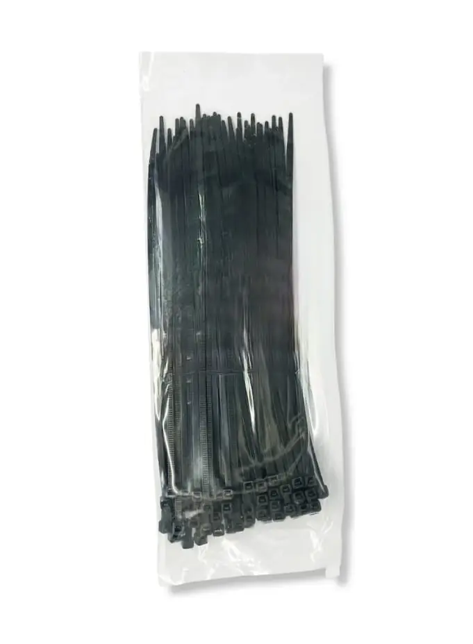 PRECINTOS DE NYLON X100 U 3.6X250MM NEGRO (u110)
