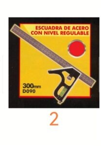 ESCUADRA CARPINTERO CON NIVEL BLACK JACK (U400)