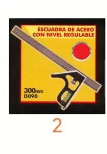 ESCUADRA CARPINTERO CON NIVEL BLACK JACK (U400)