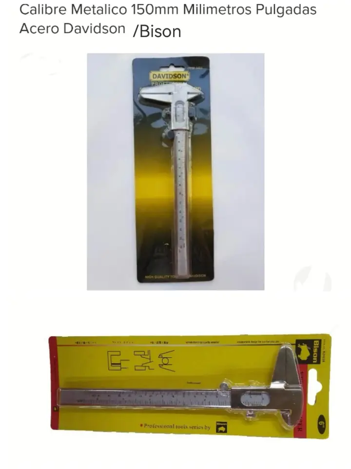 CALIBRE METAL 150MM BISON/DAVISON(U500)