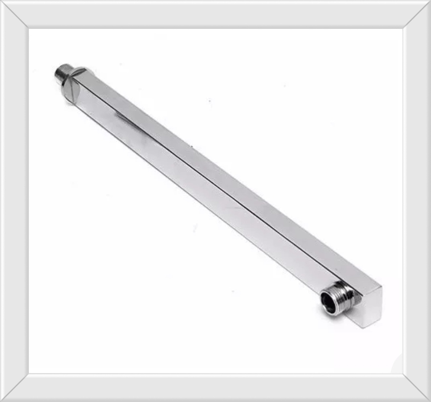 CAÑO DUCHA ACERO CUADRADA PREMIUM 30CM (U500)