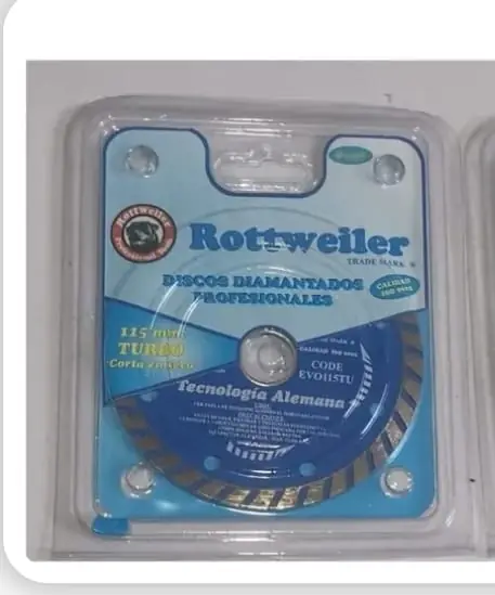 DISCO DIAMANTADO 115 MM ROTTWEILER TURBO (U210)