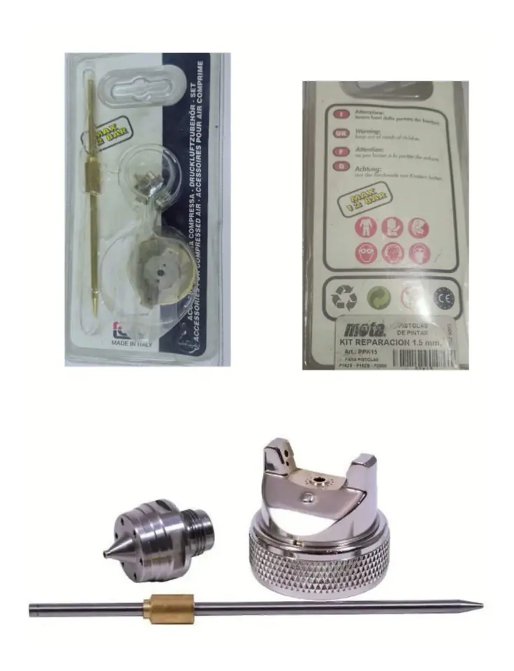 REPUESTO KIT REPARACION PISTOLA PINTAR MOTA CON BOQUILLA 1.5mm(U500)