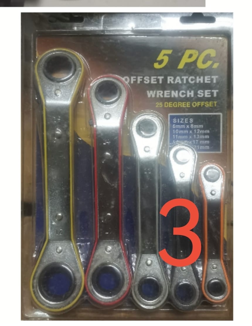 LLAVES CRIQUE SET X 5 PZS COLORES (U1000)