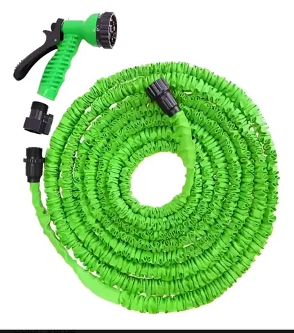MANGUERA RIEGO EXTENSIBLE CON PISTOLA Y ACOPLES 15MTS (U525)