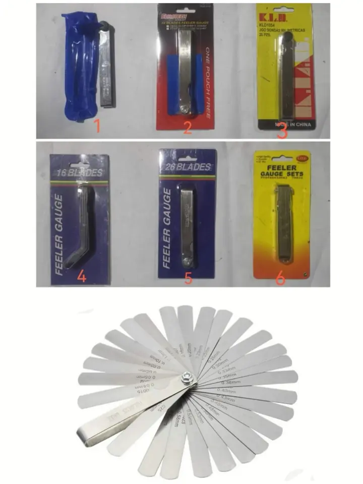 SONDA MEDIDORA PARA VALVULAS AUTOS MOTOS 13 HOJAS (u165)