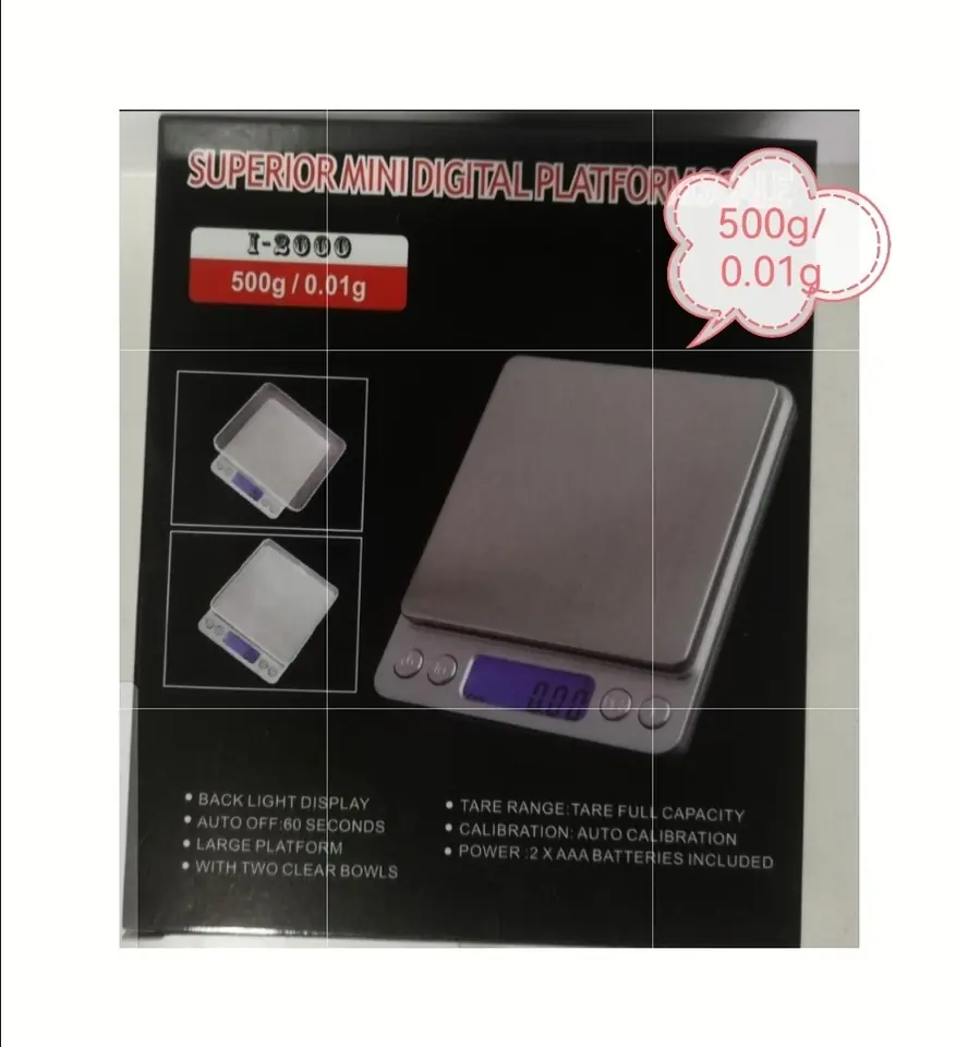 BALANZA DIGITAL JOYERO ART 1-2000  0.01G-500G (U600)