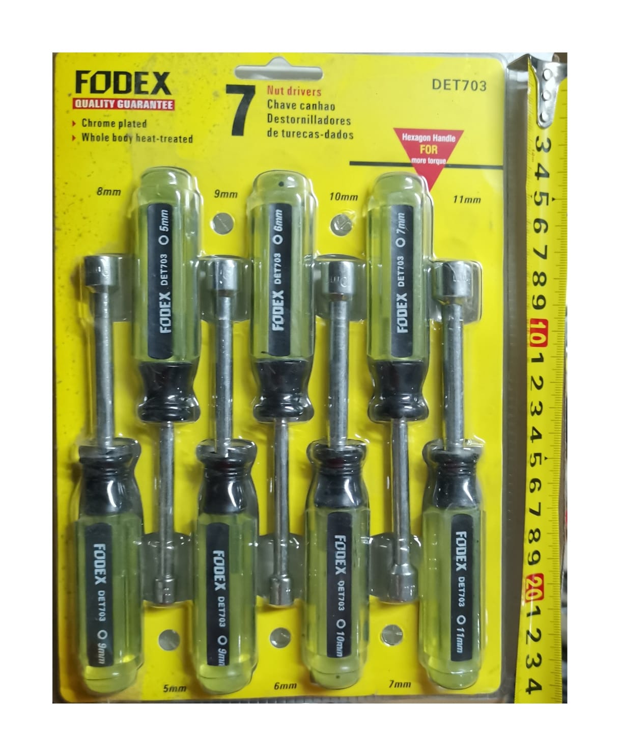 DESTORNILLADOR PORTA TUBOTUERCA X 7PCS MM FODEX (U650)