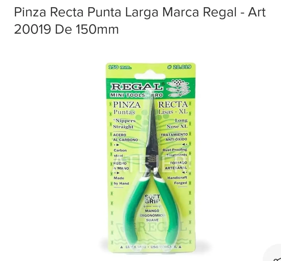 PINZA MINI 4.5" REGAL PUNTA LARGA (U230)