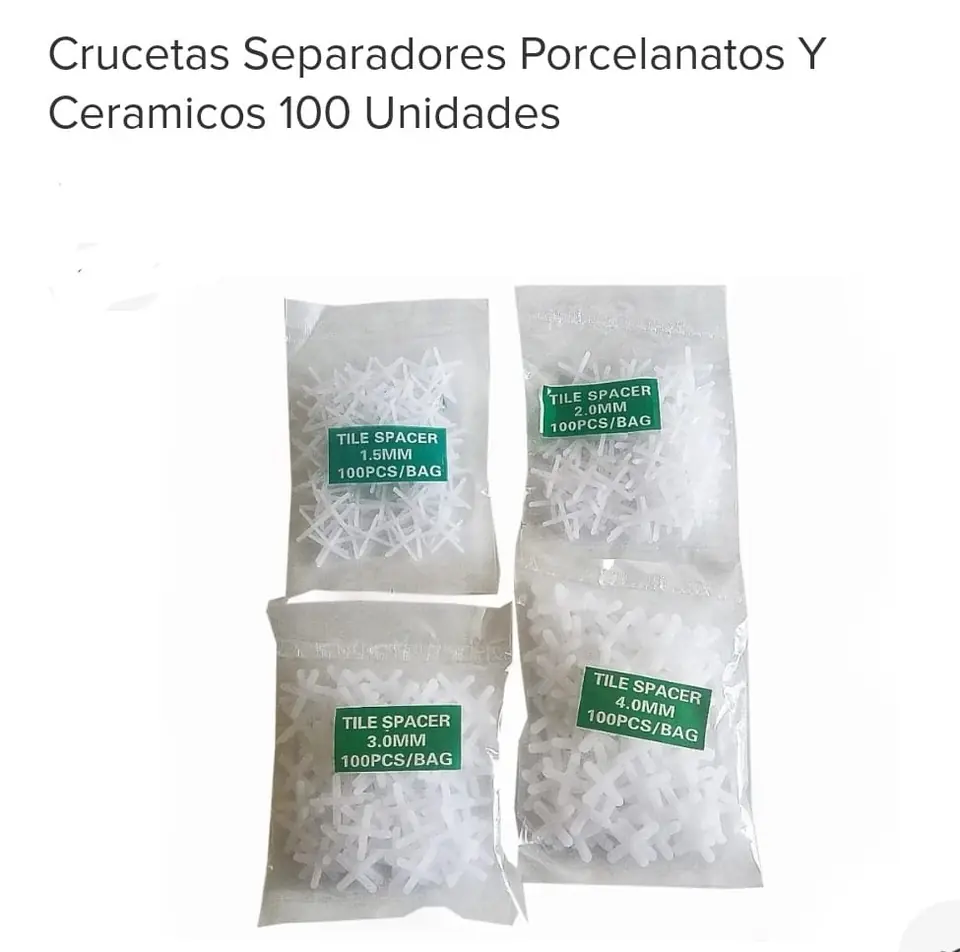 SEPARADORES CERAMICOS X100 UNIDADES 2MM(U040)