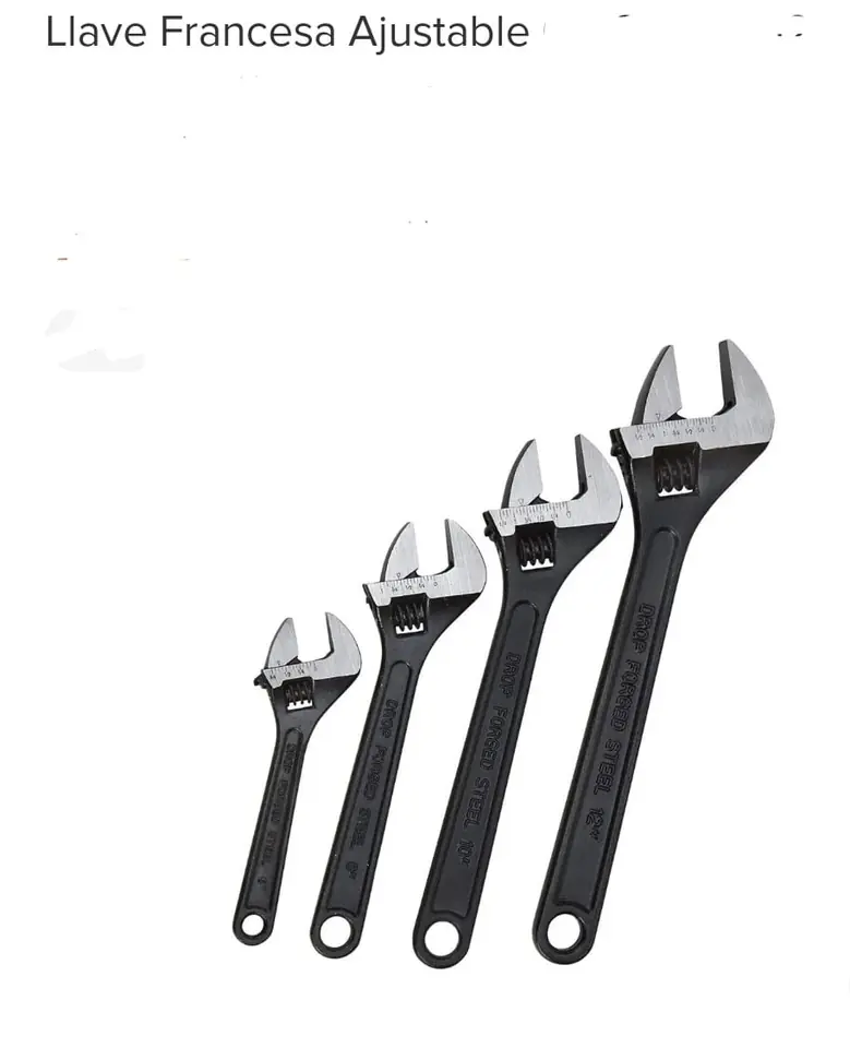 LLAVE FRANCESA FOSFATIZADA REFORZADA 12"(U460)