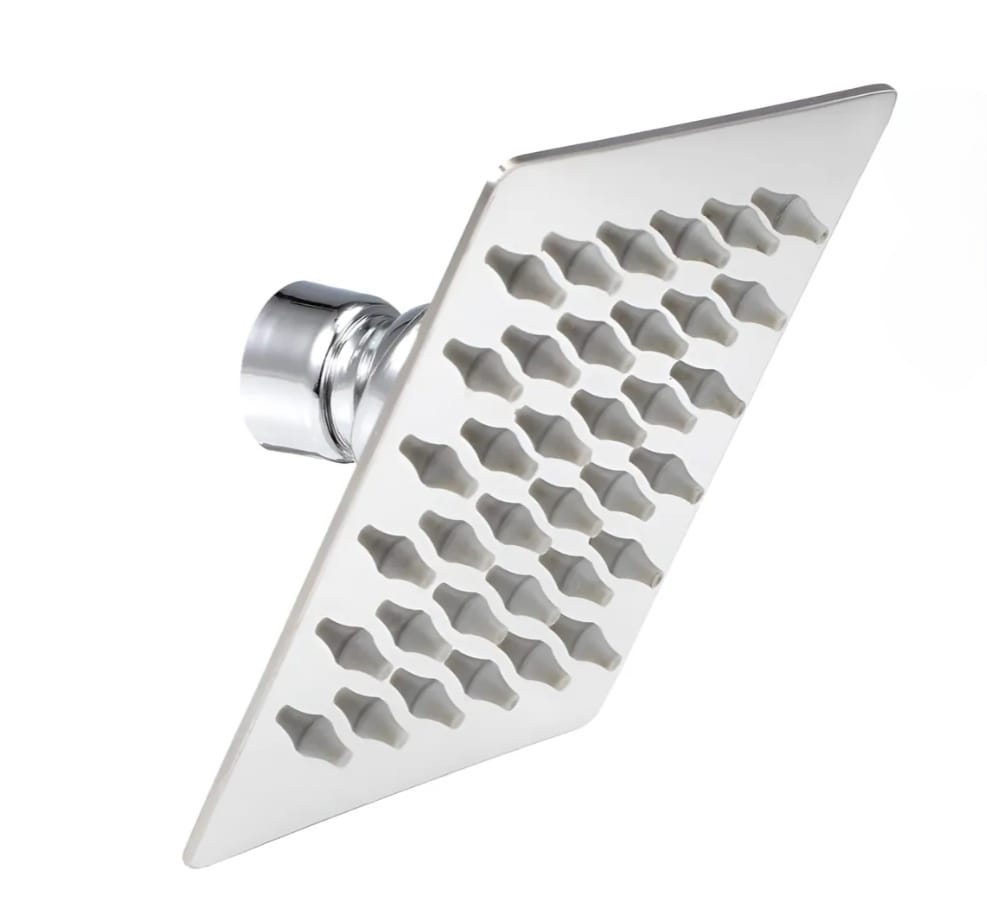 FLOR DUCHA CUADRADA METAL ECO 15CM(U255)